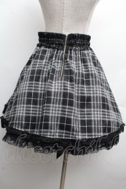 画像4: NOEMIE / ウエストWスピンドル裾レーススカート  黒 S-26-04-10-056-LO-SK-HR-ZS