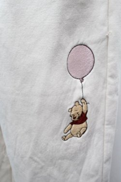 画像2: LOLITA / Disney/プーさん刺繍入りパンツ  アイボリー S-26-04-10-058-LO-PA-HR-ZS