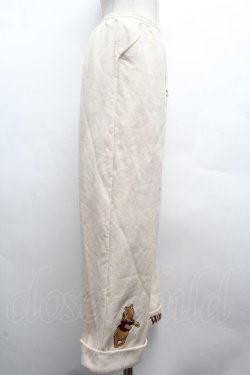 画像3: LOLITA / Disney/プーさん刺繍入りパンツ  アイボリー S-26-04-10-058-LO-PA-HR-ZS