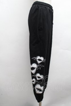 画像2: NieR Clothing / プリントスウェットパンツ  黒 S-26-04-10-060-PU-PA-HR-ZS