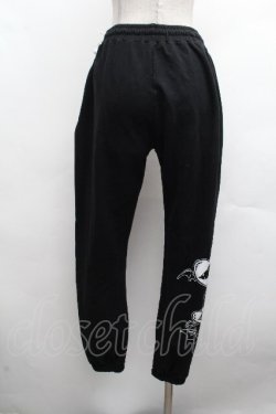 画像3: NieR Clothing / プリントスウェットパンツ  黒 S-26-04-10-060-PU-PA-HR-ZS