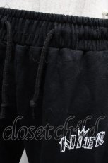 画像5: NieR Clothing / プリントスウェットパンツ  黒 S-26-04-10-060-PU-PA-HR-ZS (5)