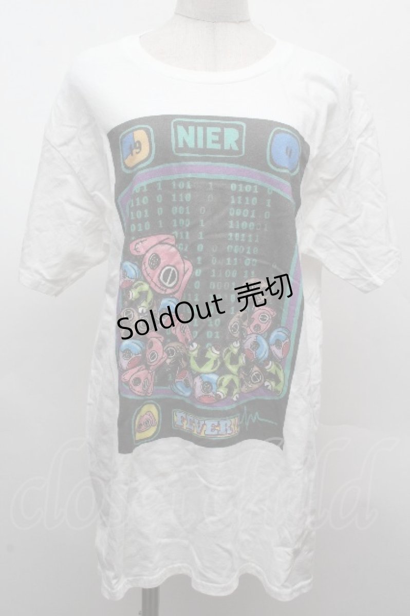 画像1: NieR Clothing / プリントTシャツ  白 S-26-04-10-010-PU-TS-HR-ZI (1)