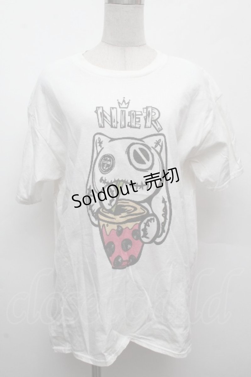画像1: NieR Clothing / プリントTシャツ  白 S-26-04-10-011-PU-TS-HR-ZS (1)