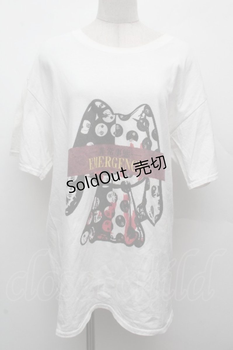 画像1: NieR Clothing / プリントTシャツ  白 S-26-04-10-012-PU-TS-HR-ZS (1)