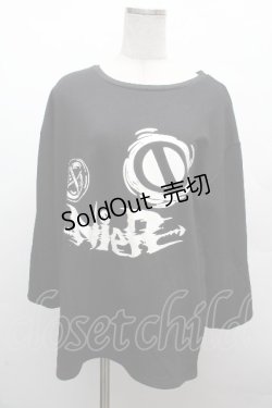 画像1: NieR Clothing / プリントプルオーバー L 黒 S-26-04-10-013-PU-TO-HR-ZS