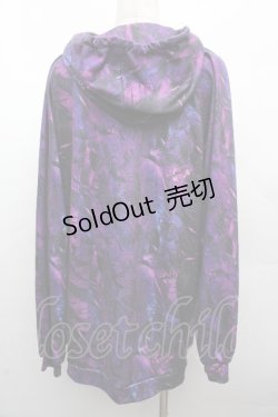 画像2: NieR Clothing / プリントZIPパーカー  紫 S-26-04-10-018-PU-TO-HR-ZS