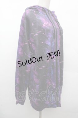 画像3: NieR Clothing / プリントZIPパーカー  紫 S-26-04-10-018-PU-TO-HR-ZS