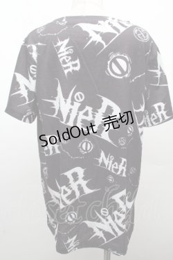 画像2: NieR Clothing / プリント半袖Tシャツ  黒 S-26-04-10-019-PU-TO-HR-ZS