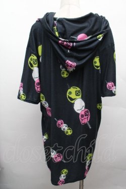 画像2: NieR Clothing / フードプリントプルオーバー  黒 S-26-04-10-021-PU-TO-HR-ZS