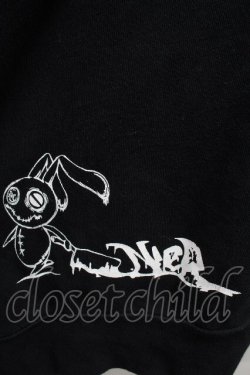 画像3: NieR Clothing / プリントフード付きプルオーバー  黒 S-26-04-10-025-PU-TO-HR-ZS