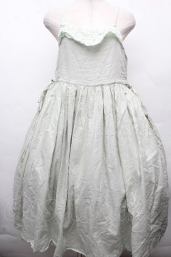 画像1: Perla nell' ostrica / バラトーションレース付きキャミワンピース  ミント S-26-04-10-026-EL-OP-HR-ZS