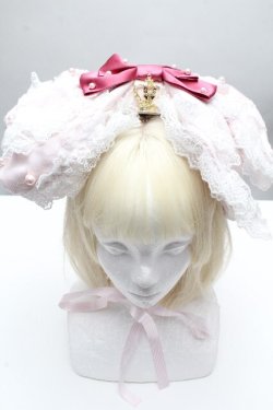 画像1: BABY,THE STARS SHINE BRIGHT / Mariee de Kumya ハートとリボンの魔法 リボンヘッドドレス  ピンク S-26-04-10-004-BA-OP-HR-ZS