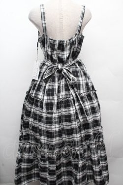 画像2: Lovely Tency / TT*ALS*リボンジャンパースカート LL 黒ｘ白 S-26-04-10-029-GO-OP-HR-ZS