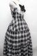 画像3: Lovely Tency / TT*ALS*リボンジャンパースカート LL 黒ｘ白 S-26-04-10-029-GO-OP-HR-ZS (3)