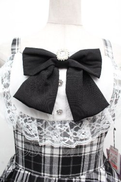 画像4: Lovely Tency / TT*ALS*リボンジャンパースカート LL 黒ｘ白 S-26-04-10-029-GO-OP-HR-ZS