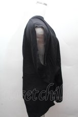 画像5: MINT NeKO / プリントカットソー  黒ｘゴールド S-26-04-12-034-HN-TO-AS-ZS (5)