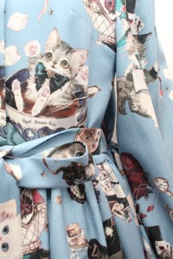 画像2: Royal Princess Alice / Alice in Cat Tea Partyワンピース  サックス S-26-04-12-036-LO-TO-HR-ZS
