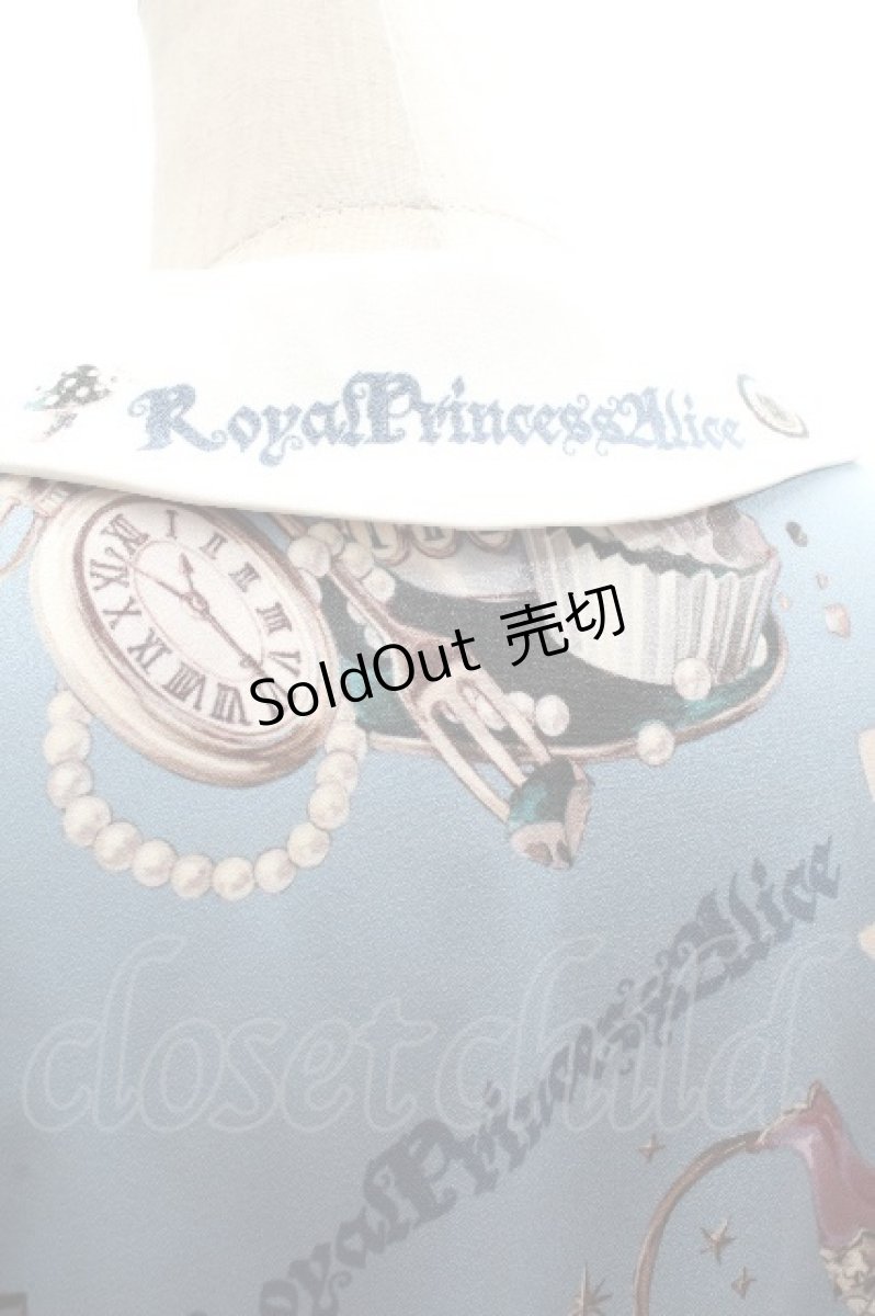 画像7: Royal Princess Alice / Alice in Cat Tea Partyワンピース  サックス S-26-04-12-036-LO-TO-HR-ZS (7)