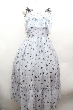 画像1: axes femme POETIQUE / フロッキープリントジャンスカ  グレー S-26-04-12-037-AX-OP-HR-ZS