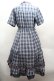 画像4: axes femme / リボンｘチェック柄ワンピース  ブルー S-26-04-12-038-AX-OP-HR-ZS (4)