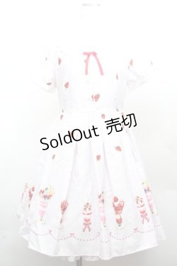 画像1: Ank Rouge / ストロベリーパフェ柄ワンピース  ピンク S-26-04-12-039-CA-OP-HR-ZS