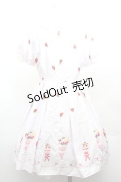 画像4: Ank Rouge / ストロベリーパフェ柄ワンピース  ピンク S-26-04-12-039-CA-OP-HR-ZS