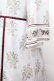 画像3: axes femme / ウォールオーナメント柄ワンピース  白ｘグレー S-26-04-12-040-AX-OP-AS-ZS (3)