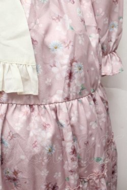 画像2: axes femme / 桜柄ティアードワンピース  ピンク S-26-04-12-043-AX-OP-AS-ZS