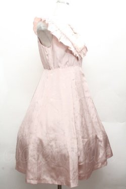 画像2: BPN / リボンプリントサテンワンピース  ピンク S-26-04-12-047-GO-AC-HR-ZS