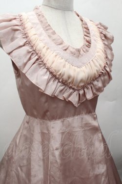 画像4: BPN / リボンプリントサテンワンピース  ピンク S-26-04-12-047-GO-AC-HR-ZS