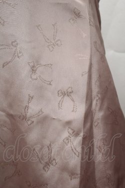 画像5: BPN / リボンプリントサテンワンピース  ピンク S-26-04-12-047-GO-AC-HR-ZS