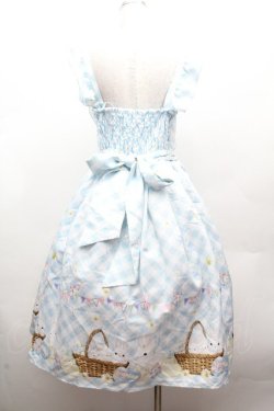 画像3: axes femme kawaii / イースター柄ジャンスカ  サックス S-26-04-12-048-AX-OP-HR-ZS