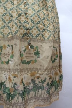 画像2: axes femme / たんぽぽ柄ロングキャミワンピース  イエロー S-26-04-12-049-AX-TO-AS-ZS