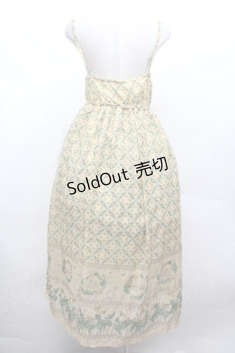 画像4: axes femme / たんぽぽ柄ロングキャミワンピース  イエロー S-26-04-12-049-AX-TO-AS-ZS (4)