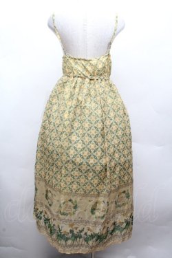 画像4: axes femme / たんぽぽ柄ロングキャミワンピース  イエロー S-26-04-12-049-AX-TO-AS-ZS