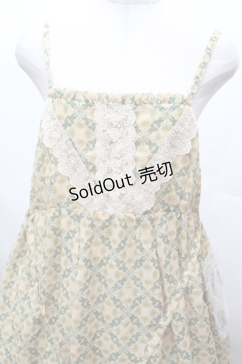 画像5: axes femme / たんぽぽ柄ロングキャミワンピース  イエロー S-26-04-12-049-AX-TO-AS-ZS (5)