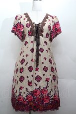 画像1: axes femme / 花柄ワンピース   S-26-04-12-052-AX-BL-AS-ZS (1)