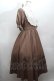画像2: m petit by misako / ナシジムジキリカエワンピース  ブラウン S-26-04-12-053-LO-OP-HR-ZS (2)