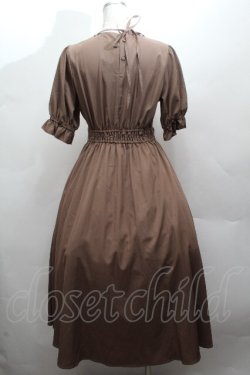 画像3: m petit by misako / ナシジムジキリカエワンピース  ブラウン S-26-04-12-053-LO-OP-HR-ZS