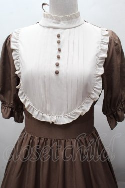 画像4: m petit by misako / ナシジムジキリカエワンピース  ブラウン S-26-04-12-053-LO-OP-HR-ZS