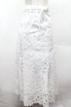 画像1: Ank Rouge / マーメイドレーススカート  白 S-26-04-12-054-CA-SK-HR-ZS