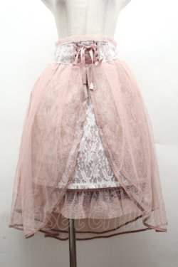画像1: axes femme kawaii / チュールレーススカート  ピンク S-26-04-12-056-AX-SK-HR-ZS