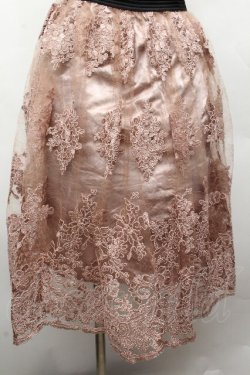 画像1: axes femme / コードレーススカート  ピンク S-26-04-12-057-AX-SK-AS-ZS