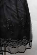 画像2: axes femme POETIQUE / お花刺繍チュールスカート  黒 S-26-04-12-060-AX-SK-HR-ZS (2)