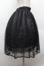 画像3: axes femme POETIQUE / お花刺繍チュールスカート  黒 S-26-04-12-060-AX-SK-HR-ZS (3)