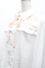 画像3: LIZ LISA / レース切替シフォンブラウス  白 S-26-04-12-011-LO-BL-HR-ZS (3)