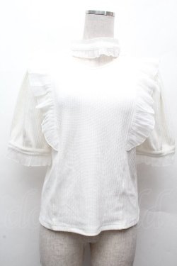 画像1: Amavel / リブトップス  白 S-26-04-12-012-CA-TO-HR-ZS