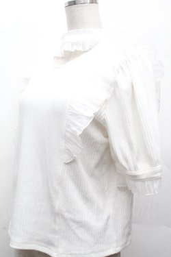 画像3: Amavel / リブトップス  白 S-26-04-12-012-CA-TO-HR-ZS