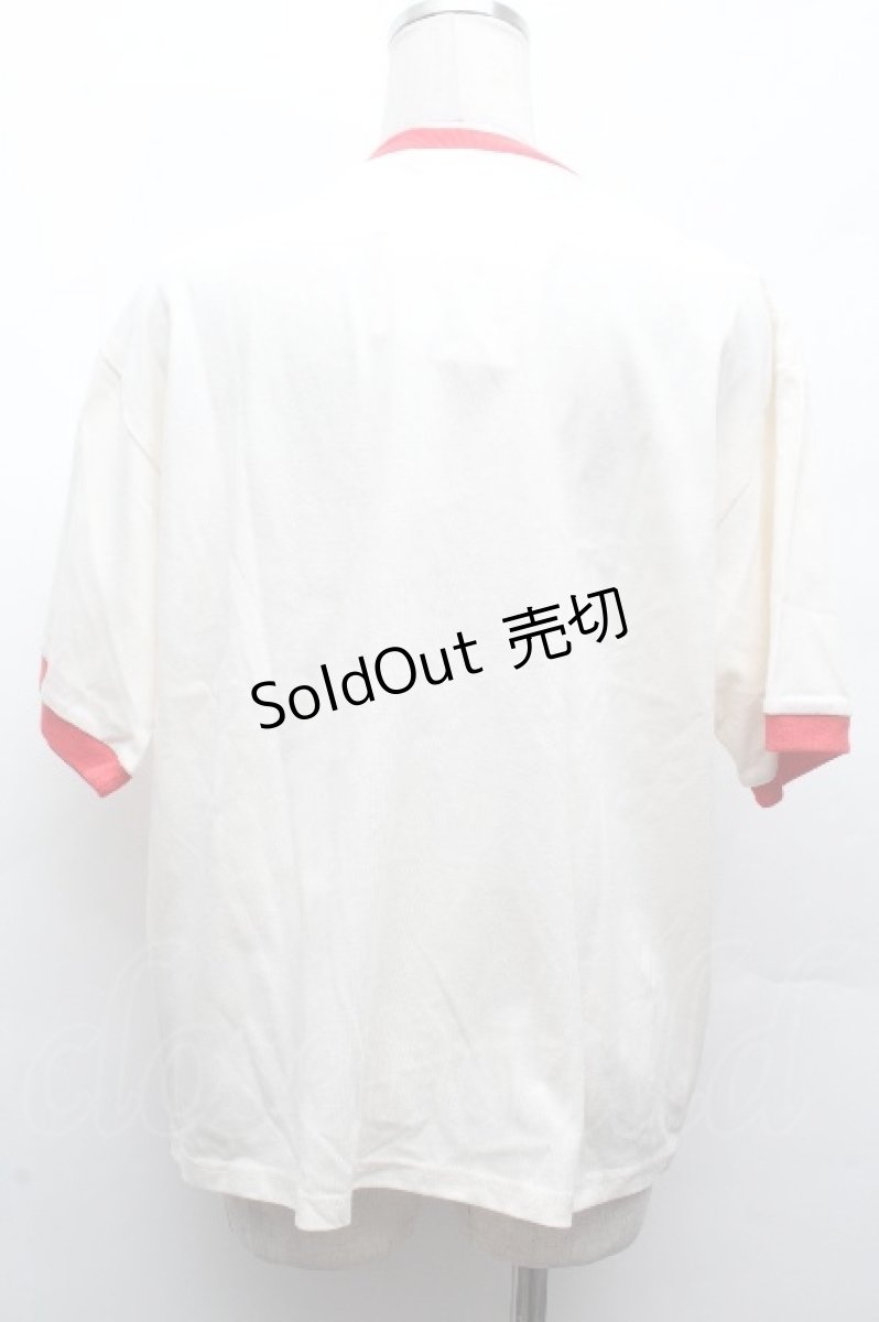 画像2: サンリオ / マイメロディTシャツ  赤ｘオフ S-26-04-12-014-EL-BL-HR-ZS (2)
